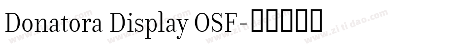 Donatora Display OSF字体转换